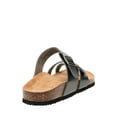 thumbnail image 3 of Time and Tru Women’s Toe Thong Footbed Slide Sandals, Wide Width Available, 3 of 6