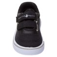 thumbnail image 5 of Beverly Hills Toddler Double Hook & Loop Flat Heel Casual Canvas Sneakers - Black, Size: 7, 5 of 7