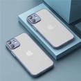 thumbnail image 1 of Shockproof Armor Matte Case For iPhone 16 15 14 Plus 13 11 12 Pro Max Luxury Silicone Bumper Clear Hard PC Back Cover Capa Grey For iPhone14 Pro, 1 of 6