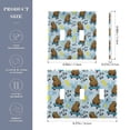 thumbnail image 3 of Dailycode Light Switch Plate Covers 2 Gang Wall Plate Plastics Outlet Covers for Kitchen Home Office Decor Cool Capybara on Skateboard, 3 of 8