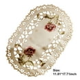 thumbnail image 3 of Table Runner Household Living Room Embroidering Crafts Coffee Desk Desktop Adornment Placemat Decorations Tablecloth Decorations red 30*45cm, 3 of 9
