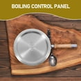 thumbnail image 3 of COMPUKAS Skillet Lid Cooking Pot Lid Silver 304 Stainless Steel Boilover Prevention Kitchen Cookware 1Set, 3 of 7