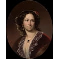thumbnail image 2 of Karl von Blaas 15x18 Black Ornate Wood Framed Double Matted Museum Art Print Titled - Portrait of Aleksandra Potocka Nee Potocka (1818-1892) (1840-1850), 2 of 5