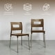 thumbnail image 3 of Ilios Innova | Set de 4 Sillas Valenia Modernas para Comedor y Restaurante, Diseño Minimalista Apilable de Polipropileno y Aluminio, Resistentes a la Intemperie, Uso Interior y Exterior, Color Café, 3 of 9