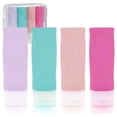 thumbnail image 1 of 4Pcs Travel Bottles 90ML Leak Proof Travel Silicone Containers Refillable Travel Toiletry Container 4 Colors Reusable Travel Size Container for Shampoo Lotion Cosmetic, 1 of 11