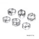 thumbnail image 3 of Conjunto De Anillos Vintage Para Mujer, Moda Retro Mariposa Amor Cabeza Hueso Hueco Hacia Fuera Anillos Para Nudillos, Regalos De Joyería Para Mujer 6 Uds Kearding AP005797-00, 3 of 6
