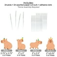 thumbnail image 6 of Big Dot of Happiness Capy Birthday - Dessert Cupcake Toppers - Capybara Party Clear Treat Picks - Set of 24, 6 of 8