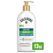 Gold Bond Healing Sensitive Daily Body and Face Lotion for Dry, Sensitive Skin, 13 oz.