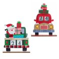 thumbnail image 5 of Christmas Advent Calendar Countdown Car Wooden Xmas Home Decor Ornament, 5 of 5