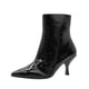 thumbnail image 5 of Botín Con Tacón Salamandra Para Mujer Moda Color Negro negro 24.5, 5 of 7