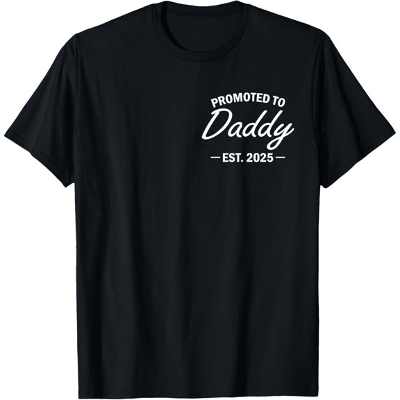Promoted To Daddy Est Soon To Be New Dad T-Shirt