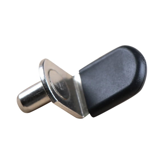 Shelf Pegs for Shelves Cabinet Shelf Support Ppegs Metal Shelving Pins for Bookshelf Furniture Kitchen Closet Heavy Duty Pegs Bracket 6mm Black Rubber Pad
