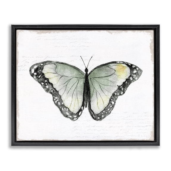 Stupell Industries Cottage Black Floating Frame Canvas Art, 21 x 17, by Janet Tava