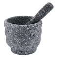 thumbnail image 1 of Mortar and Pestle Set - Solid Bowl Holder 5.5 Inch for , Herbs, , Garlic, Kitchen, Cooking, -, 1 of 7