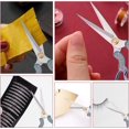 thumbnail image 2 of Embroidery Scissors 5 Inch Stainless Steel Knitting Scissors Sharp Tip Vintage Style Craft Scissor Sewing Scissors Cutting Tool with Cover Leather Sheath Paper Cutter Trimming Threading, 2 of 9