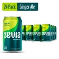thumbnail image 2 of Zevia Zero Sugar Ginger Ale Soda Pop, 12 fl oz, 24 Pack of Cans, 2 of 6