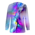 thumbnail image 5 of Fznquz Purple Womens Plus Size Tops Tunic Long Sleeve Crewneck T Shirt Fall Casual Tie Dye Womens Fashion, 5 of 5