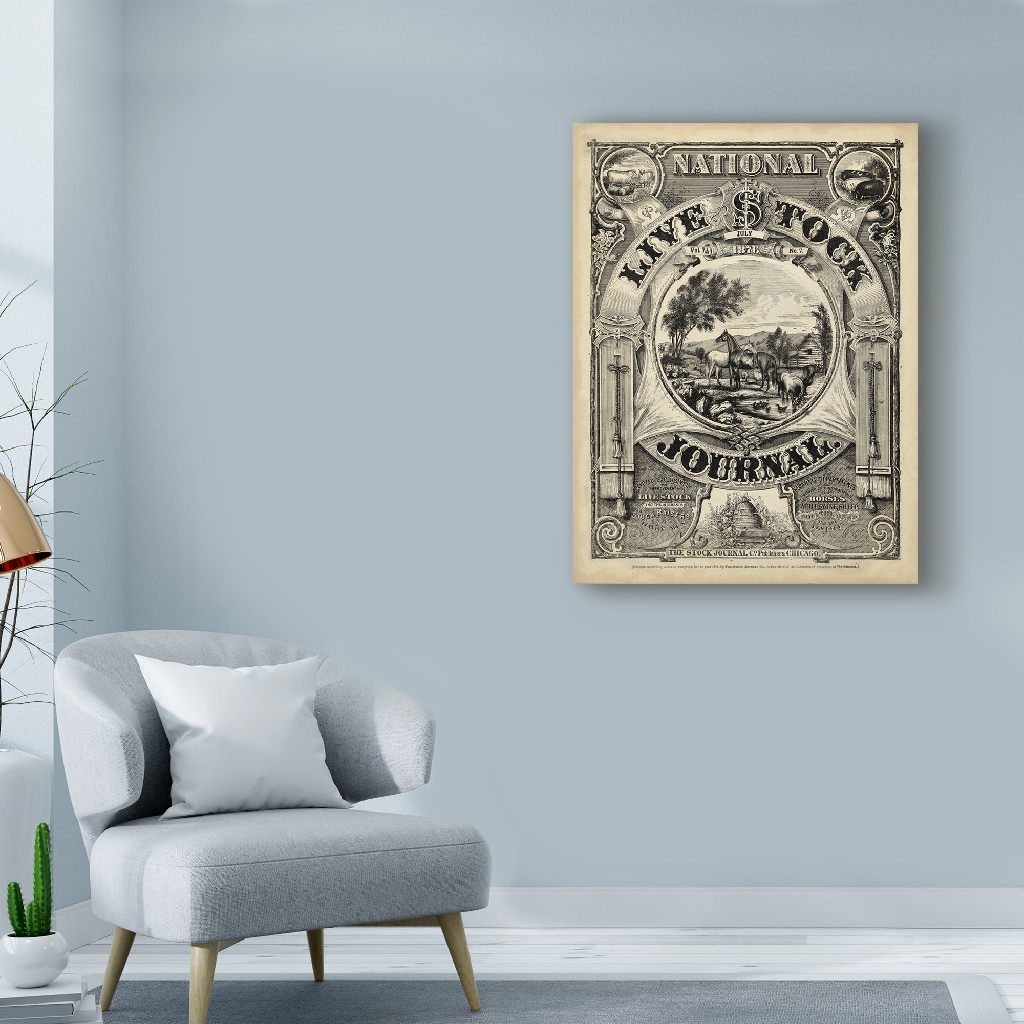 Trademark Fine Art 'National Livestock Journal' Canvas Art by Unknown
