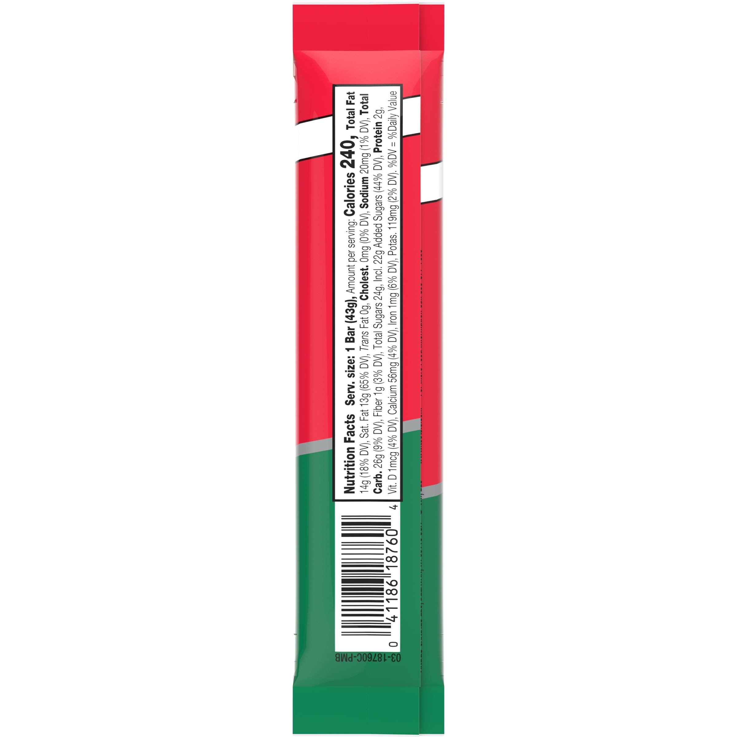 Andes, Peppermint Bark Snap Bar, Chocolate Peppermint Bark, 1.5 oz. Individually Wrapped.  Peanut Free, Gluten Free.  Contains Milk.
