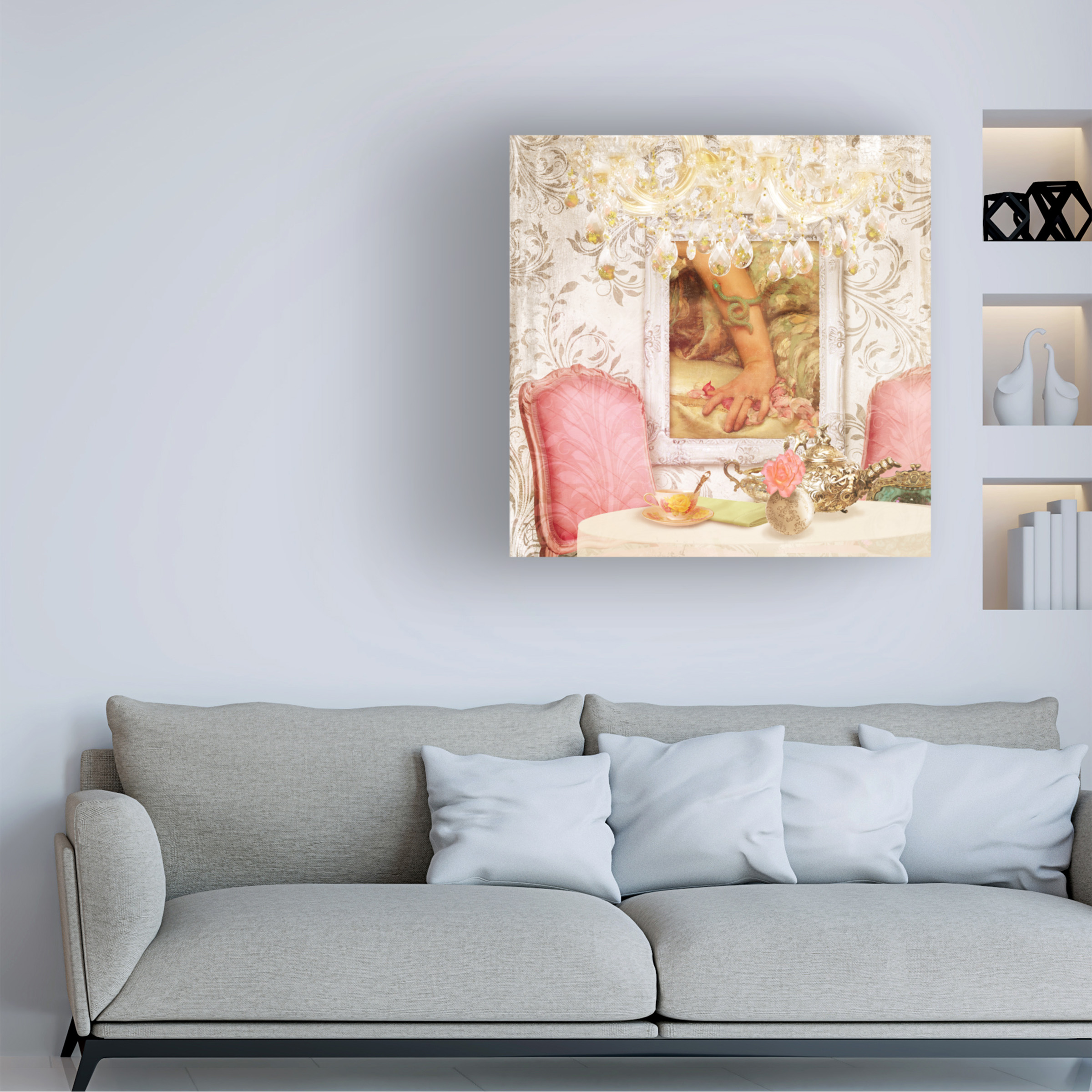 Trademark Fine Art 'Hotel Regina Paris High Tea' Canvas Art by Tina Lavoie