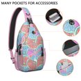 thumbnail image 2 of Fresh Lemon Print Travel Sling Backpack, Lightweight and Durable Crossbody Bag with Modern Yellow Fruit Pattern, Cute Floral Design, Perfect for Summer and Daily Commute, 2 of 6