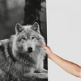 thumbnail image 3 of Orinice Wolf Grass Forest Bathroom Decor Set with Hooks | Colorful Luxurious Graphic Print Polyester Fabric Shower Curtain Set | Home Bathtubs Bathroom Curtain Decoration 36x72, 3 of 7