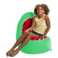 thumbnail image 2 of Posh Creations Bean Bag Chair, Soft Shark Lounger for Sitting, Reading,Kids, 2.5 ft,Green, 2 of 6