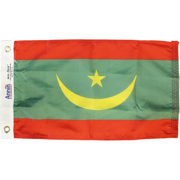 Mauritania - 12" x 18" Nylon Flag (2017)