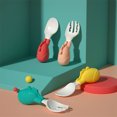 thumbnail image 5 of Baby Fork and Spoon Set with Portable Box Baby Training Equipment Self feeding Children's Tableware Set - Zebra, 5 of 5