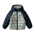 thumbnail image 2 of Bixock Toddler Girls Puffer Jackets Girls Winter Coats Kids Padded Coat Outerwear Long Sleeve Hooded Zip Front Side Pockets Thermal Winter Jacket for Kids 3-12Years, 2 of 6