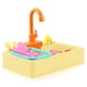 thumbnail image 2 of Fregadero juguete eléctrico agua reciclaje lavavajillas niños cosplay simulación responsabilidad toys cocina accesorios de juguete amarillo Eigraketly FN001334-04, 2 of 6