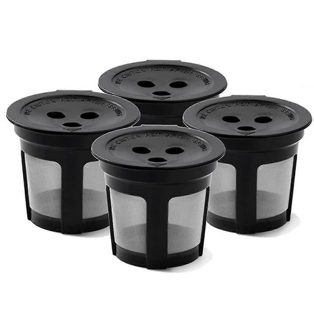 Pack of 4 K Cups Reusable Coffee Pods for Dual Brew Coffee Maker Permanent K Cups Filters Coffee Ac