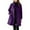 Purple, variant on Women's Coat Casual Design Sense Stand Solid Color Coat Wool Blend Overcoat for Women