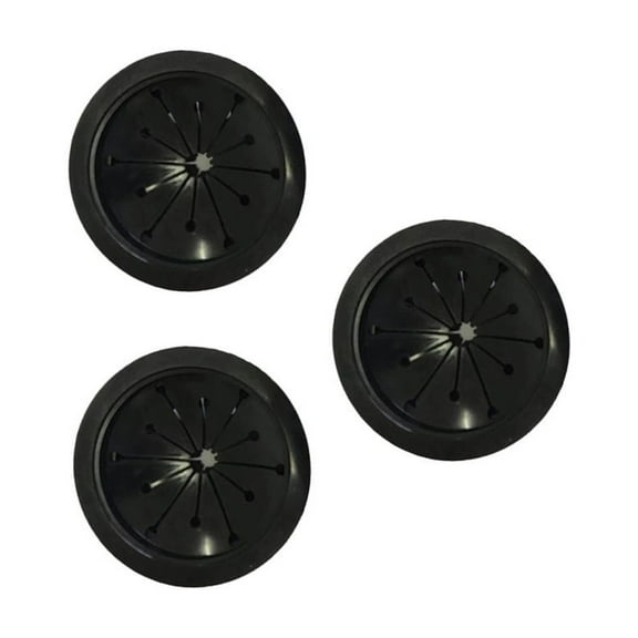 Raindrops 3 Pcs Rubber Seal Ring Kitchen Sink Drain Disposal Replacement Garbage Black