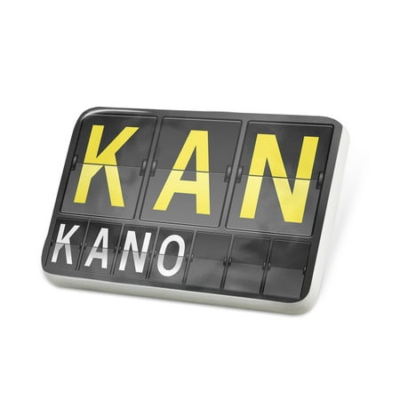 Porcelein Pin KAN Airport Code for Kano Lapel Badge – NEONBLOND