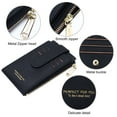 thumbnail image 6 of Badiya RFID Card Holder Wallet for Women Slim Wallets Bifold Women Multi Card Case Zipper Coin Purse, 6 of 9