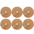 thumbnail image 2 of 6Pcs Coir Mulch Ring Mat, Coconut Fiber Tree Ring Coco Liner Root Protection for Indoor Outdoor Potted Plants, 2 of 7