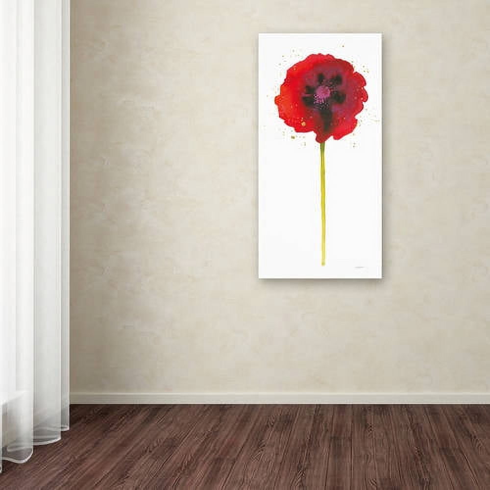 Trademark Fine Art "Splash II with Gold" Canvas Art by Shirley Novak