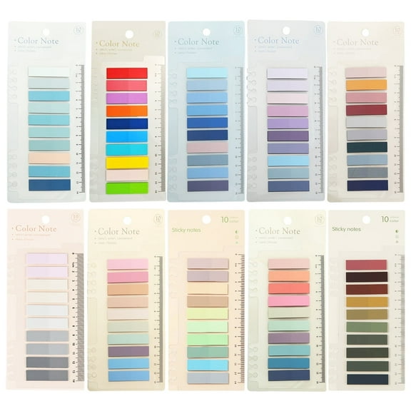 Style-Carry 2000Pcs Self-Adhesive Write-On Index Tabs, Annotation Bible Sticky Tabs (100 Colors)