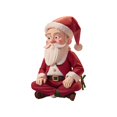 thumbnail image 1 of Estatua de resina BLESIY Adornos navideños de Papá Noel figuras navideñas en miniatura, 1 of 8
