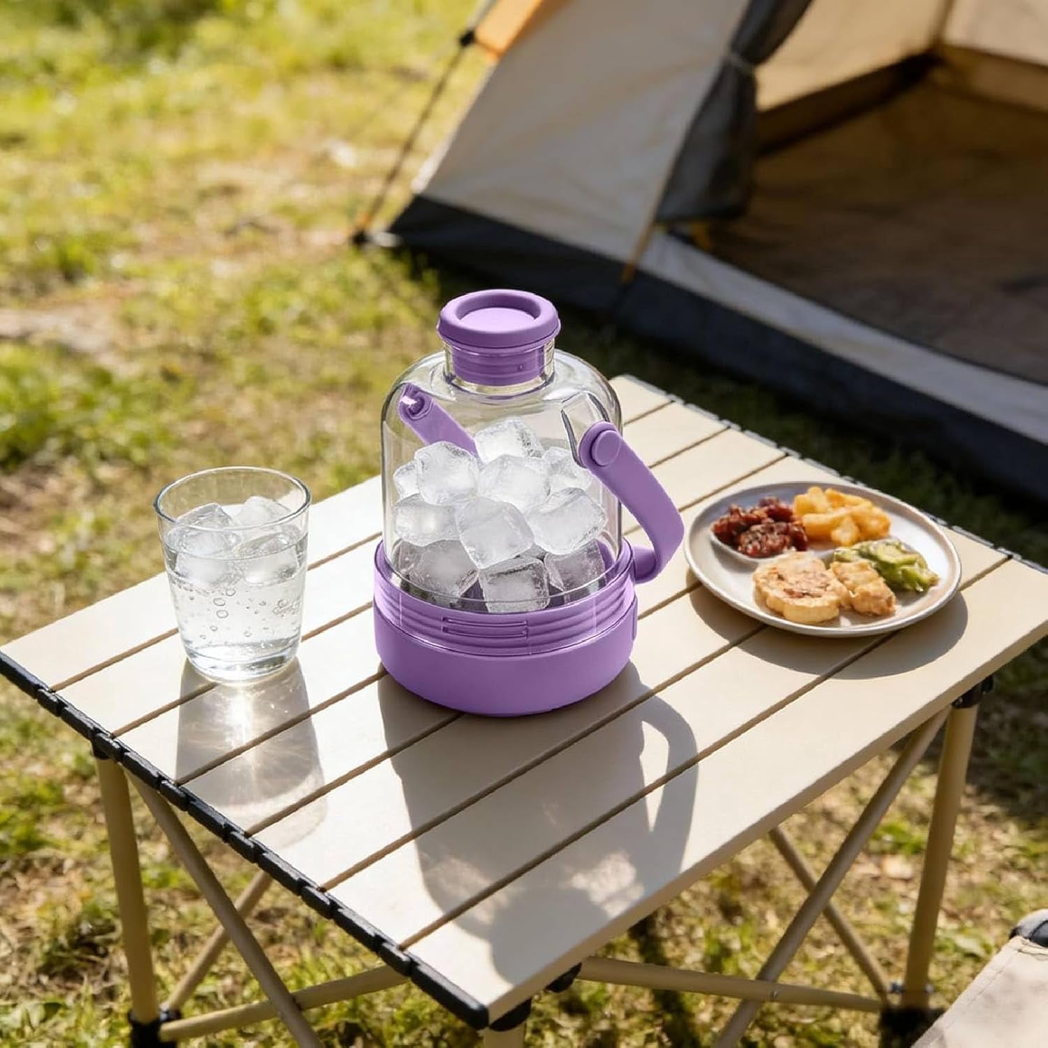 Multifunctional Transparent Water Bottle Ice Maker with ice Tray, 2026 New 2 in 1 Ice Cube Water Bottle with Handle, Portable Ices Ball Maker Iced Cup for Outdoor Travel Gym Home (3pcs)