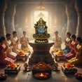 thumbnail image 6 of Large Ganesha Statues Indoor Tabletop Fountain, Ganesha Idol Buddha Statue Zen Waterfall Fountain with LED Lights, Indian Elephant Decorations for Home Office Bedroom 9.5"*9.5"*12", 6 of 7