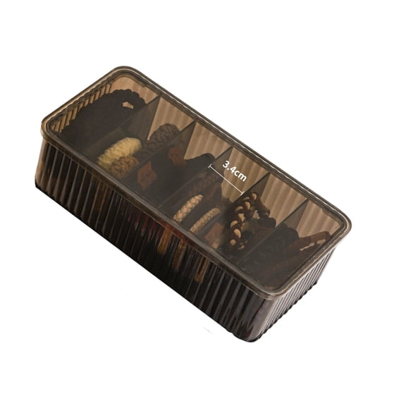 Desk Cable Organizer Box, Compartment Storage for Charger Cable Cord(One Size,Black)