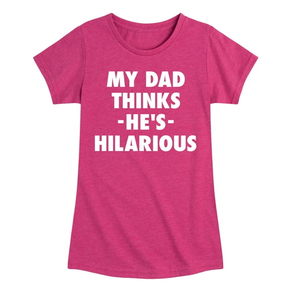 Instant Message - King Of Dad Jokes Hilarious - Toddler & Youth Girls Short Sleeve Graphic T-Shirt
