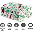 thumbnail image 2 of Elegant Comfort Luxury Soft Christmas Prints Blanket Holiday Theme Home Décor Fuzzy Warm and Cozy Throws for Winter Bedding, Christmas Gift for Family, 2 of 4