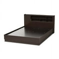 thumbnail image 4 of Baxton Studio Larsine Modern and Contemporary Brown Finished Queen Size Platform Storage Bed, 4 of 6