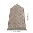 thumbnail image 2 of Non-slip Flannel Prayer Mat For Worship And Travel - Soft Portable Carpet For Ramadan Gift, 2 of 5