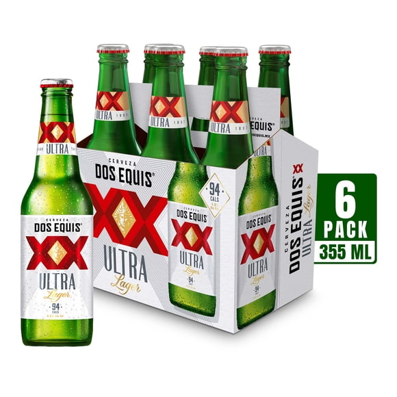 Cerveza Dos Equis Ultra lager 6 botellas pza de 355 ml c/u