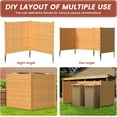 thumbnail image 5 of Slsy Air Conditioner Fence, 2-Panel Pool Equipment Enclosure, 48" W x 48" H Privacy Screens Fence Panels, Wood Trash Can Fence Privacy Fence Panel for Outside, 5 of 7