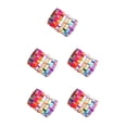 thumbnail image 3 of Langgg Hair Band Elastic Scrunchie Ponytail Holder Rings Accessories Color Random color random 4cm 5Set, 3 of 6